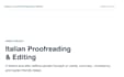 do italian proofreading and editing