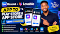 convert, publish lovable app base44 app to play store, app store using capacitor