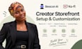 setup and customize your beacon ai and kofi creator storefront