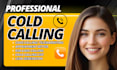 do professional cold calling, lead generation and appointment setting
