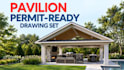 do pavilion, gazebo, pergola, pool house permit drawing set