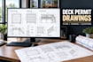 draw deck permit plans, deck blueprints and framing drawings