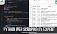 do python web scraping, data extraction, and web data collection