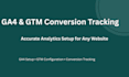 set up ga4 and GTM conversion tracking for your website