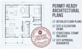 draw architectural permit plans and provide engineer stamp for city approval