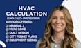 do hvac design, manual j load calculation, duct design for city permit