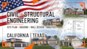 civil site plan, structural analysis, wall design grading plan california texas