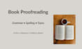 proofread your book for grammar and typos