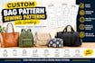 create custom bag sewing patterns with grading and tech pack