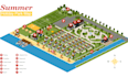 design custom wayfinding map, event map, fairground map and venue map