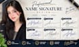 create a luxury name signature design