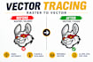 do vector tracing, vectorize image, convert image to vector
