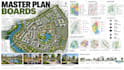 design master plan boards urban development presentation layouts