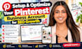 setup and optimize your pinterest business account for SEO growth