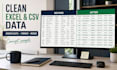 clean, format, and merge your excel or CSV data