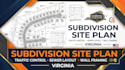 subdivision site plan traffic control sewer layout, wall framing plan virginia