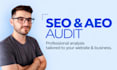 conduct a professional SEO and aeo audit with an actionable plan