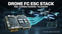 design drone fc esc stack,power distribution board,current sensing telemetry pcb