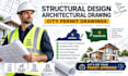 structural design, architectural drawing, city permit in virginia, washington