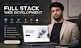develop a modern responsive full stack website