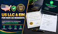 setup wyoming or delaware llc with ein for non US residents