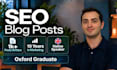 write SEO blog posts as your expert content writer
