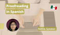 proofread your spanish texts as native speaker
