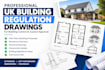 create architectural drawings for UK building regulation and UK building control
