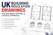 uk building regulations, UK building control, UK structural drawings permit plan
