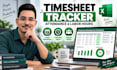 build an automated excel employee attendance and timesheet tracker