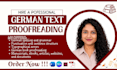 professionally proofread and edit your german text german book proofreader