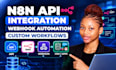 build n8n API integration webhook automation workflows and API automation
