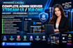 setup complete admin server,xtream ui,xuione drm script epg integration withtls