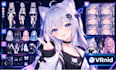 create a 3d vroid vtuber model with custom face, hair and clothing