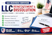 do llc reinstatement, dissolution, address change, ein closure