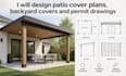 design patio cover plans, backyard covers and permit drawings