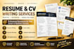 write, revamp, design professional resumes, CV, cover letter