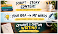 write scripts stories and creative content