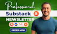 setup substack account design substack newsletter template manage substack posts