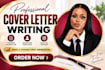 write a professional cover letter