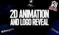 create a professional 2d animation and logo reveal