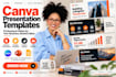 create canva presentation templates, business slides and branded presentations