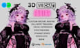 edit, rig or upload custom vrchat avatar for you