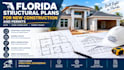 florida structural plans new residential construction permits, garage conversion
