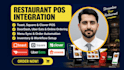 integrate toast square clover pos with doordash uber eats ordering
