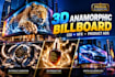 create 3d anamorphic digital billboard animation cgi products ads script writing