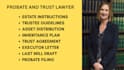 draft irrevocable trusts, probate documents, wills, and estate planning letters