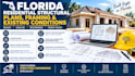 florida residential structural plans framing and existing conditions floor plan