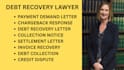 handle debt recovery letters, chargeback responses, and payment demand cases