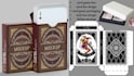 design custom card game box, deck box, tuck box packaging, dieline, 3d mockup